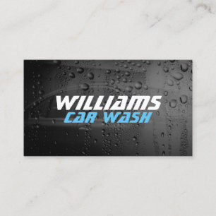 Car metallic surface wash cover  business card