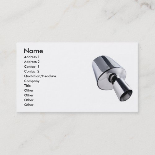 Car Muffler Business Card