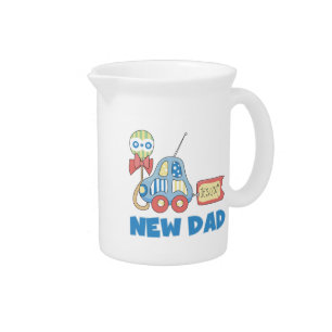 Car New Dad It's a Boy Gifts Drink Pitcher