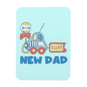 Car New Dad It's a Boy Gifts Magnet