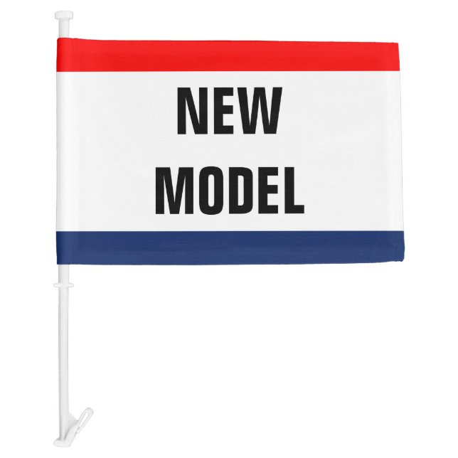Car New Model Promo Signage Customizable Car Flag (Front)