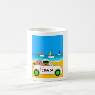 Car of Pou Coffee Mug