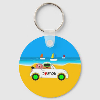 Car of Pou Keychain