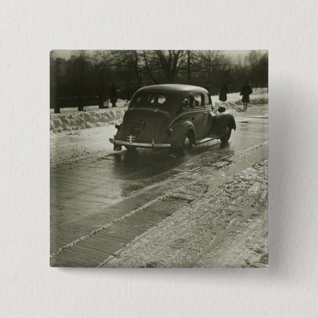 Car on the Road Button (Front)