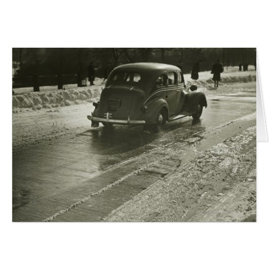Car on the Road Cards (Front Horizontal)