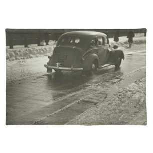 Car on the Road Cloth Placemat