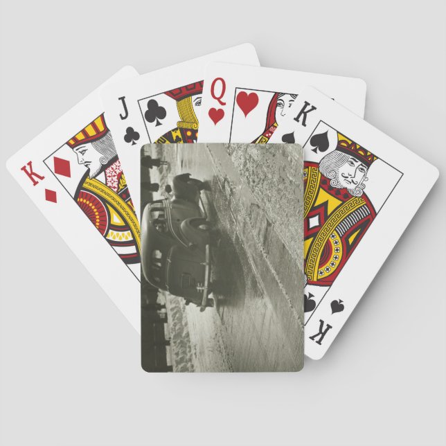 Car on the Road Poker Cards (Back)