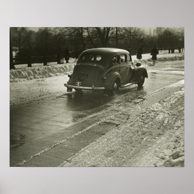 Car on the Road Poster (Front)