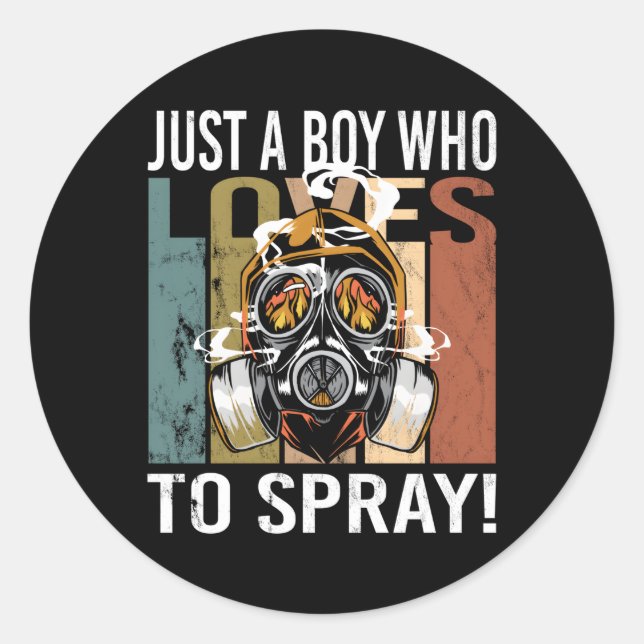 Car Painter Classic Round Sticker (Front)