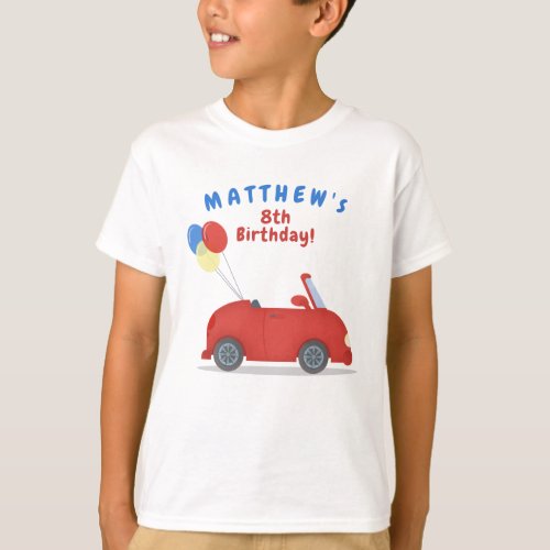 Car Parade Social Distancing Birthday T_Shirt