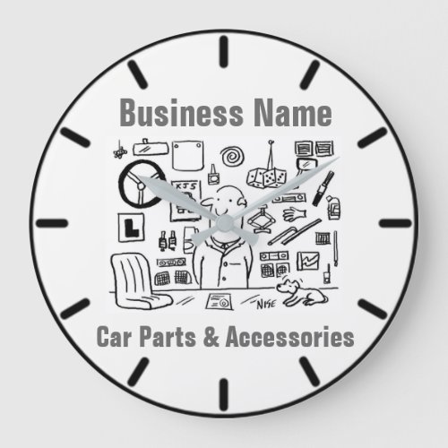 Car Parts and Accessories Large Clock