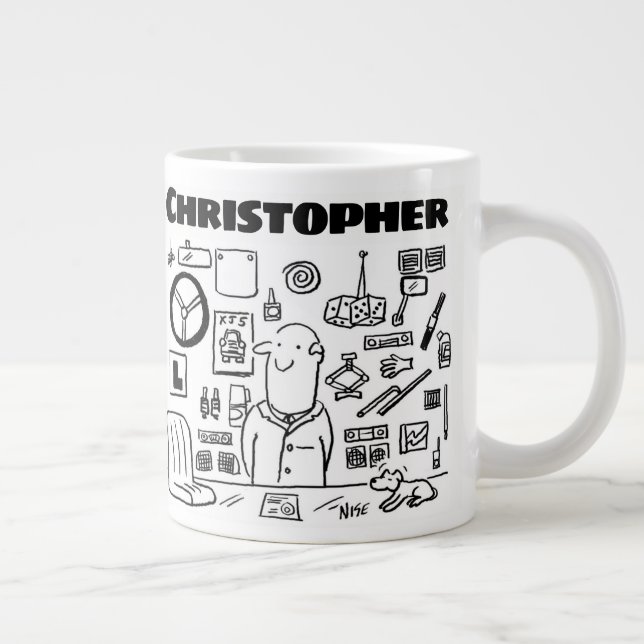 Car Parts and Car Accessories Seller Giant Coffee Mug (Right)