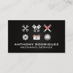 Car Parts and Mechanic Tools Business Card