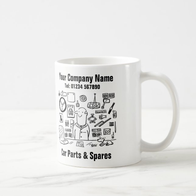 Car Parts & Spares Coffee Mug (Right)