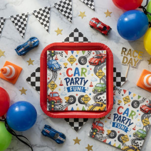 Car Party Fun Race Car Birthday Kids Race Party Napkins