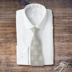 Car Pattern Topaz Mist Figaro Figarations Neck Tie