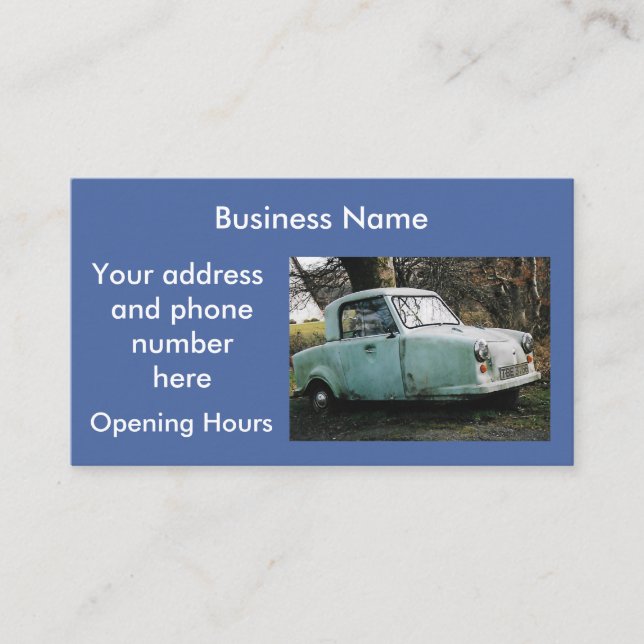 Car Personalized Business Card (Front)