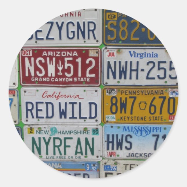 Car Plates Sticker (Front)