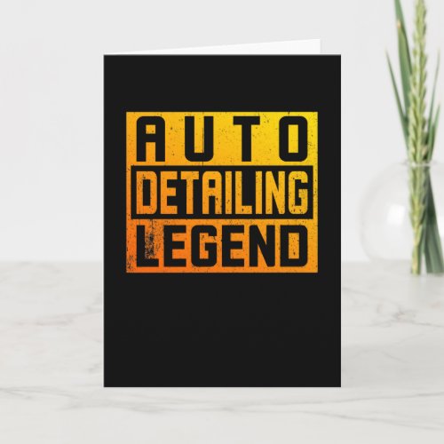 Car Polisher and Auto Detailing Legend Card