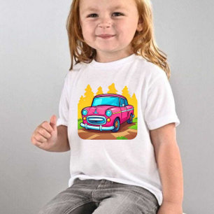 Car Print Modern Cute Kids Baby T-Shirt
