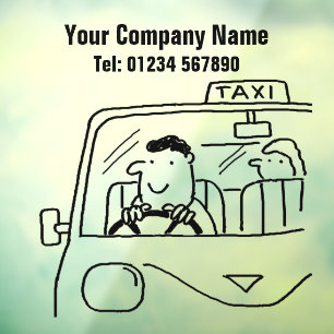Car Private Hire or Taxi Company Window Cling