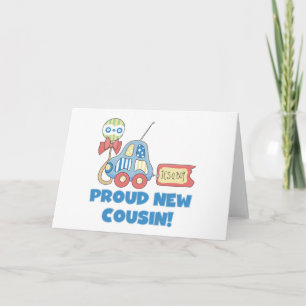 Car Proud New Cousin It's a Boy Announcement