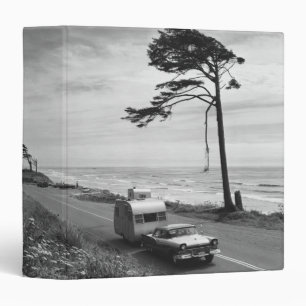 Car Pulling Trailer 3 Ring Binder
