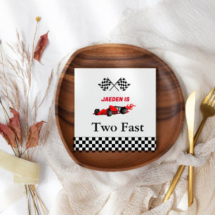 Car race boy @nd birthday party napkins