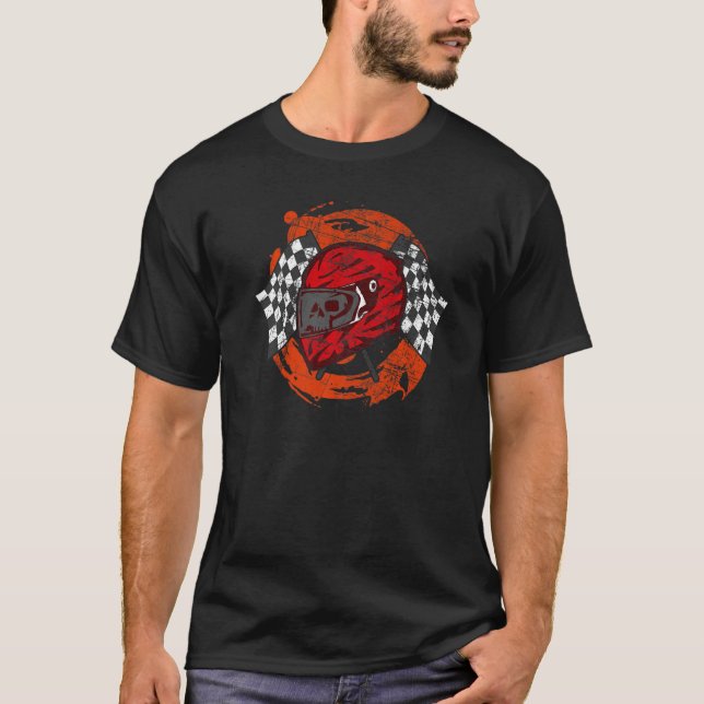 Car Race Driver Car Driver Drag Races Helmet Champ T-Shirt (Front)