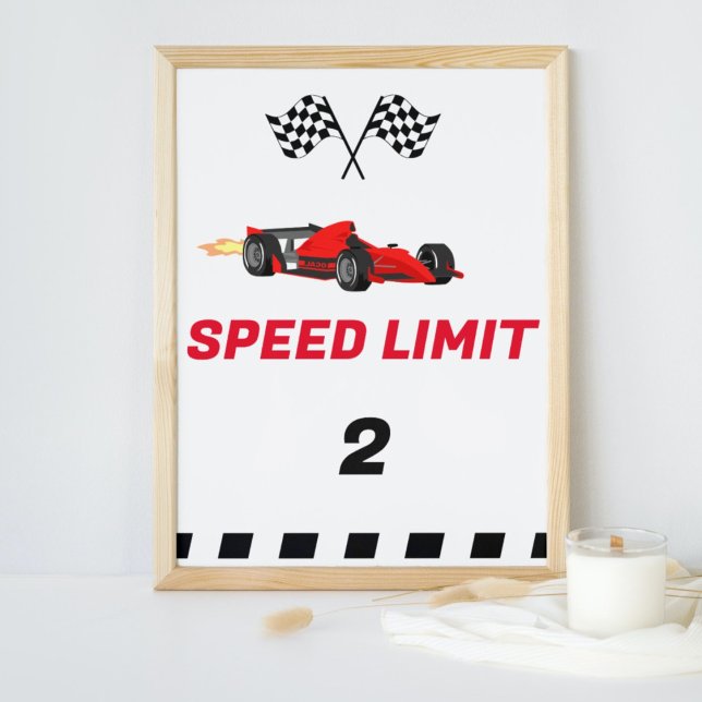 Car Race Growing Up Two Fast Speed Limit Sign (Creator Uploaded)