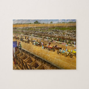 Car Race - Life in the fast lane 1925 Jigsaw Puzzle