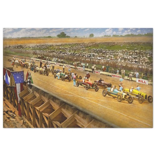 Car Race _ Life in the fast lane 1925 Tissue Paper