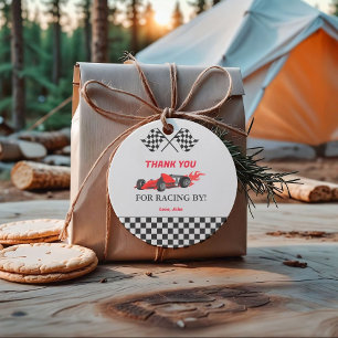 Car Race Tahnk you Baby shower Favor Tags