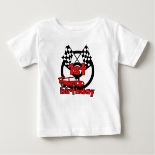 Car Racing 1st Birthday Baby T-Shirt