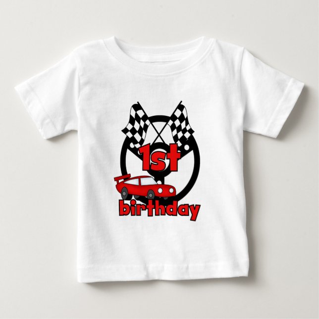 Car Racing 1st Birthday Tshirts and gifts (Front)
