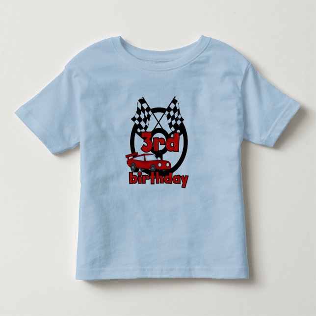 Car Racing 3rd Birthday Tshirts and Gifts (Front)