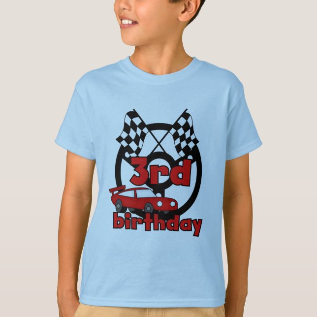 Car Racing 3rd Birthday Tshirts and Gifts (Front)