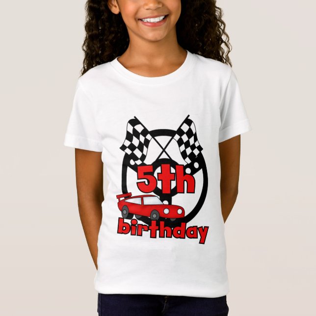 Car Racing 5th Birthday Tshirts and Gifts (Front)