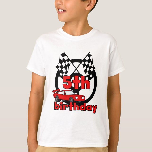 Car Racing 5th Birthday Tshirts and Gifts (Front)