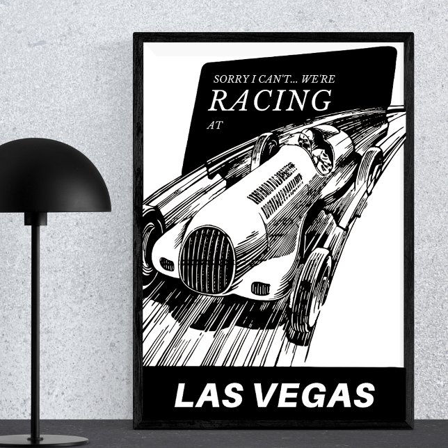 Car racing at Las Vegas Nevada Vintage Motorsport Poster (Creator Uploaded)
