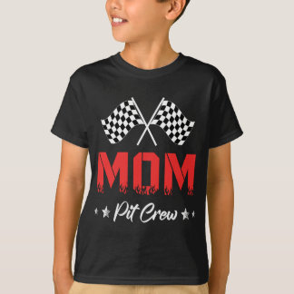 Car Racing Birthday Party Family Matching Mom Pit T-Shirt