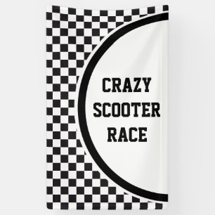 Car Racing / Chess Pattern + your backgr. & ideas Banner