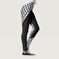 Car Racing / Chess Pattern   your backgr. & ideas Leggings