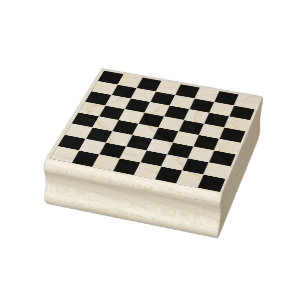 Car Racing / Chess Pattern + your backgr. & ideas Rubber Stamp