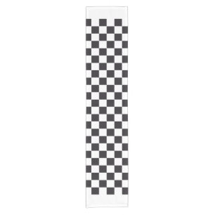 Car Racing / Chess Pattern + your backgr. & ideas Short Table Runner