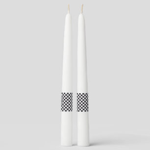 Car Racing / Chess Pattern + your backgr. & ideas Taper Candle