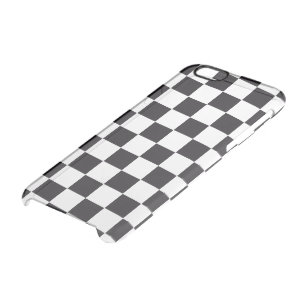 Car Racing / Chess Pattern + your backgr. & ideas Clear iPhone 6/6S Case