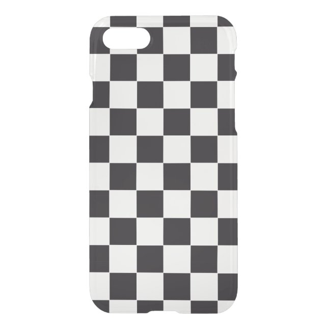 Car Racing / Chess Pattern + your backgr. & ideas Uncommon iPhone Case (Back)
