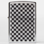 Car Racing / Chess Pattern + your backgr. &amp; ideas Zippo Lighter