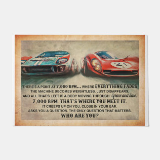 Car Racing Mat, Car Lover  Doormat